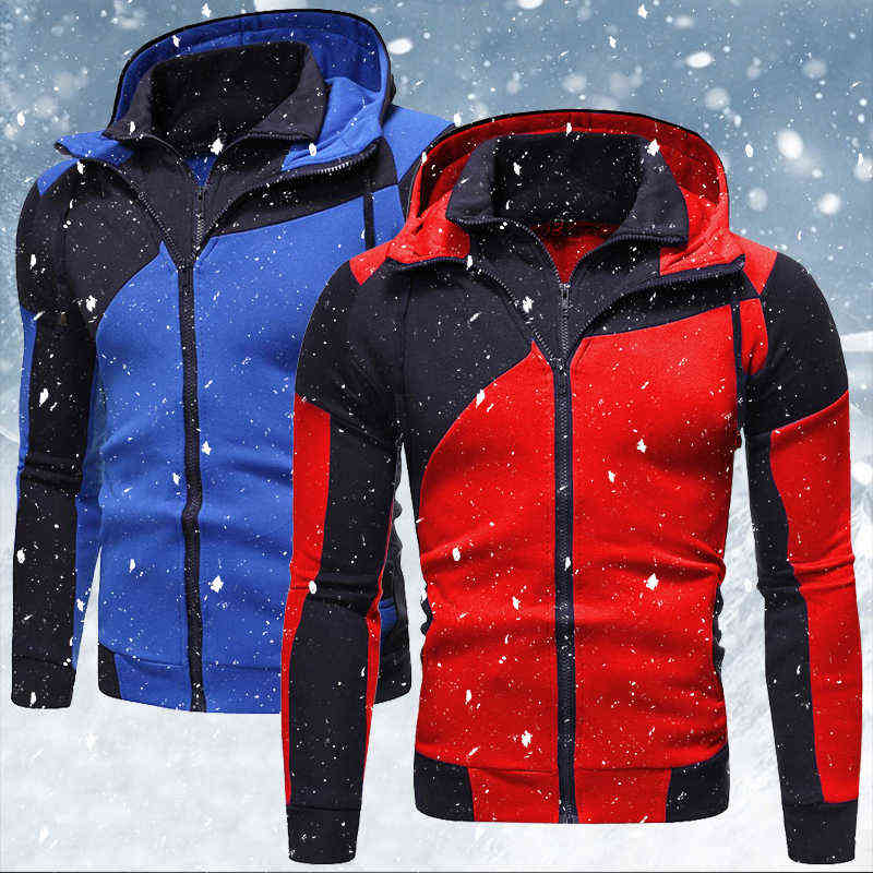 2020 Autumn Winter New Men's Jacket Slim Fit Hooded Zipper Jacket Male Solid Cotton Thick Warm Hoodies Coat Men Clothing Tops X0621, Cc182 red
2020 Autumn Winter New Men's Jacket Slim Fit Hooded Zipper Jacket Male Solid Cotton Thick Warm Hoodies Coat Men Clothing Tops X0621, Cc182 red