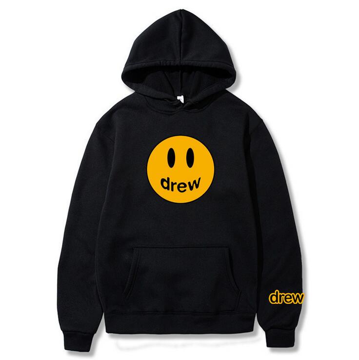 Justin Bieber Hip Hop Hoodie Men's and Women's Sports Long Sleeve Trendy Drew House Smiley Print Loose Solid Color Sweater Top, Black
Justin Bieber Hip Hop Hoodie Men's and Women's Sports Long Sleeve Trendy Drew House Smiley Print Loose Solid Color Sweater Top, Black