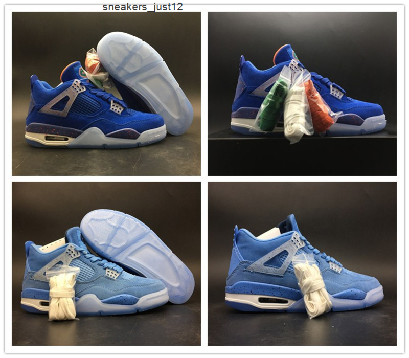 High Quality 4 UNC Florida Gators PE Powder speckleMens Basketball Shoes translucent outsole Full Blue Men Sports Sneakers
High Quality 4 UNC Florida Gators PE Powder speckleMens Basketball Shoes translucent outsole Full Blue Men Sports Sneakers