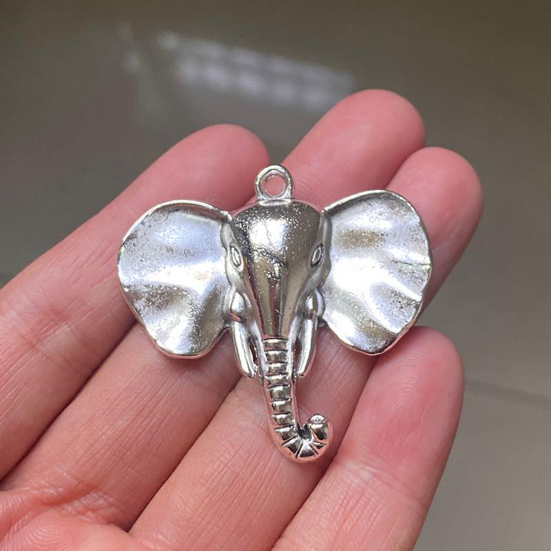 Charms 12pcs 44x41mm Elephant Connector Pendants Jewelry Making DIY Men's WomenNecklace Bracelet Handmade Crafts Accessories, Bronze;silver
Charms 12pcs 44x41mm Elephant Connector Pendants Jewelry Making DIY Men's WomenNecklace Bracelet Handmade Crafts Accessories, Bronze;silver