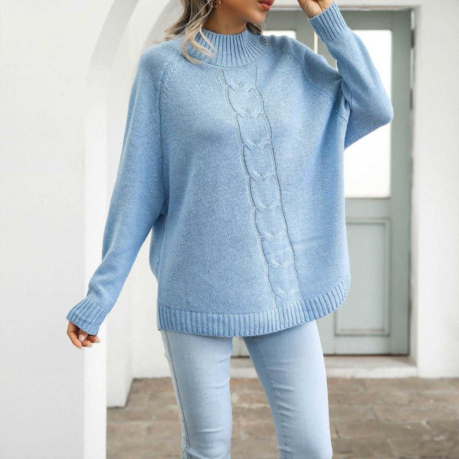womens autumn winter sweater round neck twist knit pullover cape women clothing pull woman clothes, White;black
womens autumn winter sweater round neck twist knit pullover cape women clothing pull woman clothes, White;black