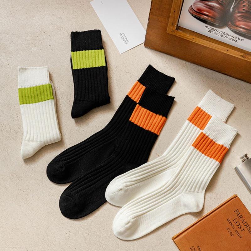 Men's Socks Men Mid-Tube Striped Breathable Cotton Hosiery Sports Solid Color Soft Knitted Couple Street Trendy Accessories, Black
Men's Socks Men Mid-Tube Striped Breathable Cotton Hosiery Sports Solid Color Soft Knitted Couple Street Trendy Accessories, Black