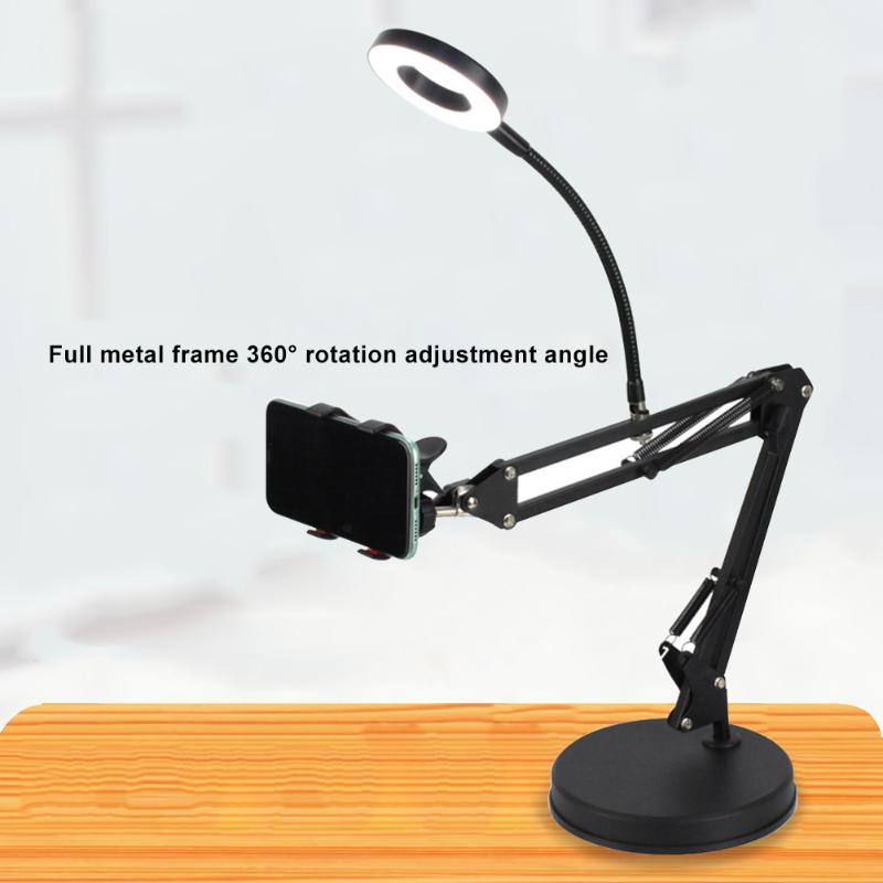 Cell Phone Mounts & Holders Mobile Holder Stand With Fill Light Foldable Tablet Bracket Live Video Recording Smartphones
Cell Phone Mounts & Holders Mobile Holder Stand With Fill Light Foldable Tablet Bracket Live Video Recording Smartphones