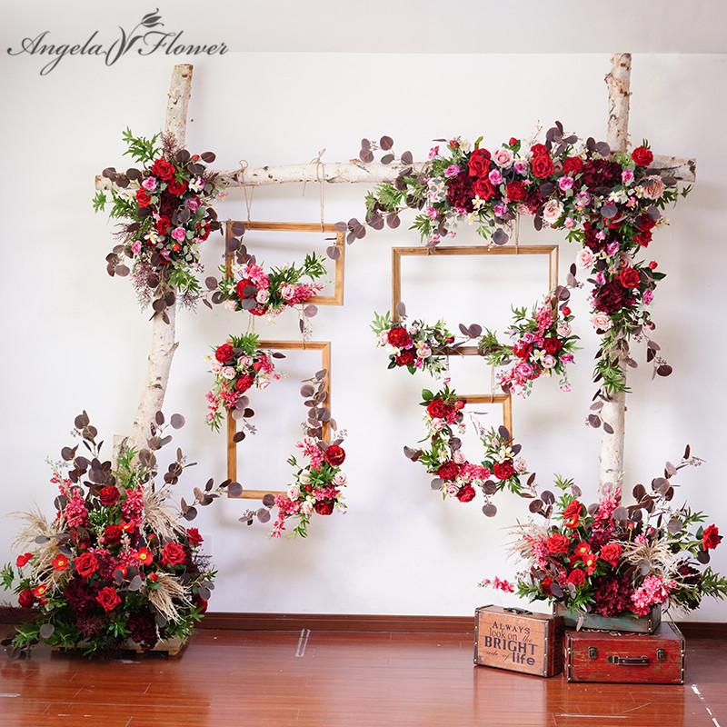 Decorative Flowers & Wreaths Burgundy Wine Red Artificial Flower Row Wedding Props Party Stage Layout Fake Arrangement Arch Decoration Po Ba
Decorative Flowers & Wreaths Burgundy Wine Red Artificial Flower Row Wedding Props Party Stage Layout Fake Arrangement Arch Decoration Po Ba