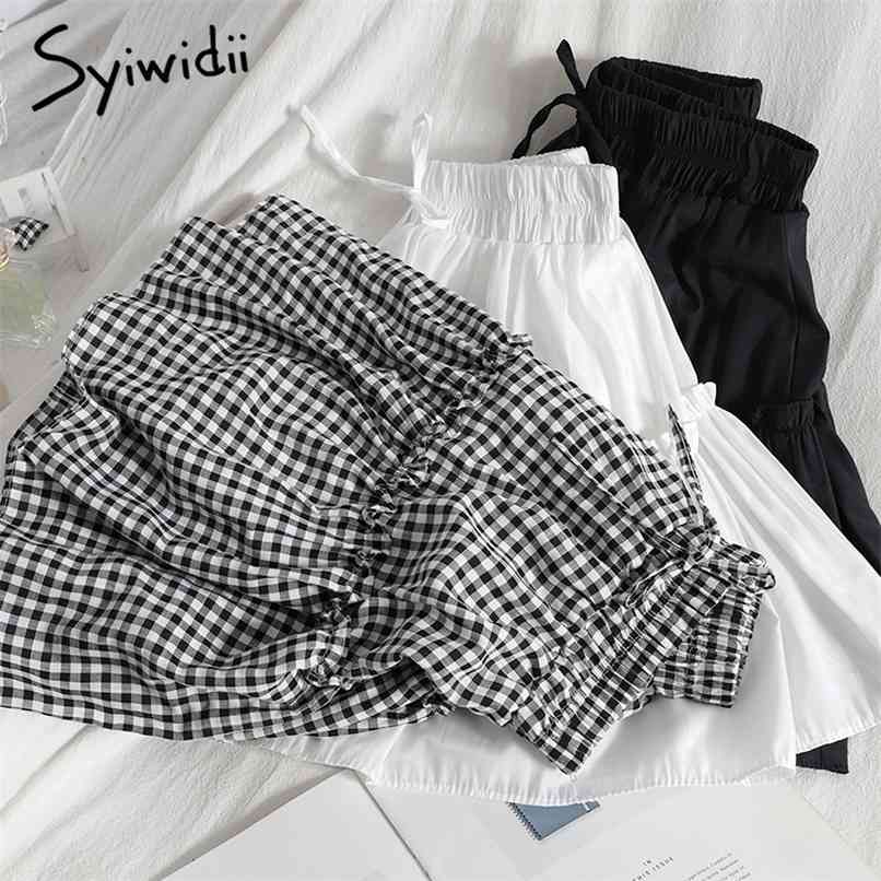 Skirts for Women Casual Elastic Waist with Belt A-Line Ruffles Ball Gown Spring Summer Korean Fashion Mini Skirt 210607, Plaid
Skirts for Women Casual Elastic Waist with Belt A-Line Ruffles Ball Gown Spring Summer Korean Fashion Mini Skirt 210607, Plaid
