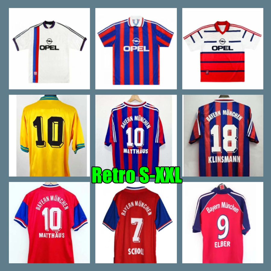 94 95 96 97 98 99 Bayern Munich Retro SOCCER Jerseys 00 01 02 Final Zickle Effenberg Elber Pizarro Scholl Matthaus Klinsmann Football Shirts 1997 1998 1999, 11
94 95 96 97 98 99 Bayern Munich Retro SOCCER Jerseys 00 01 02 Final Zickle Effenberg Elber Pizarro Scholl Matthaus Klinsmann Football Shirts 1997 1998 1999, 11