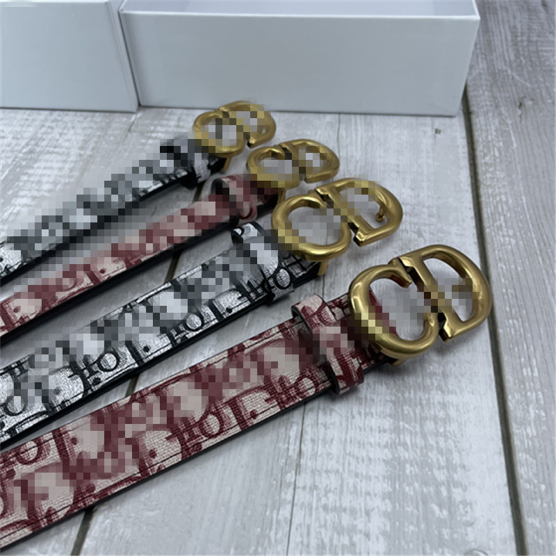 2021 new CD women's thin belt simple sweet fashion dress belt girl