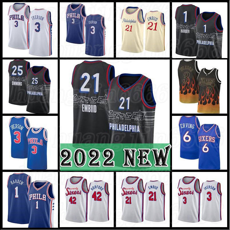 New Joel 21 Embiid 1 James Harden Philadelphia''76ers''21-22 Basketball Jerseys Allen 3 Iverson Julius 6 Erving Ben 25 Simmons Jerseys City Black White Red, Men jersey
New Joel 21 Embiid 1 James Harden Philadelphia''76ers''21-22 Basketball Jerseys Allen 3 Iverson Julius 6 Erving Ben 25 Simmons Jerseys City Black White Red, Men jersey