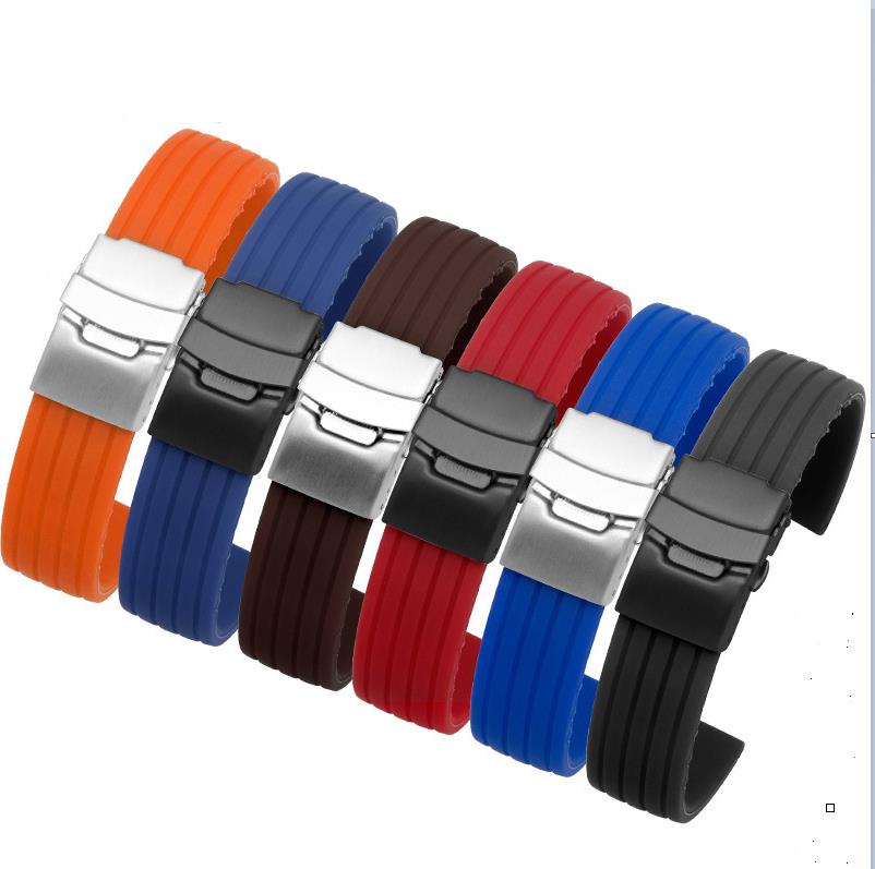 Manufacturers wholesale band waterproof silicone folding buckle stripe 18 19 20 22 24mm soft rubber strap accessories
Manufacturers wholesale band waterproof silicone folding buckle stripe 18 19 20 22 24mm soft rubber strap accessories
