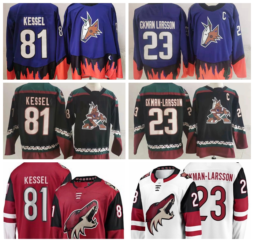 

2021 Arizona Coyotes Hockey Jerseys Mens Oliver Ekman-Larsson Jersey Jakob Chychrun Conor Garland Nick Schmaltz Phil Kessel Clayton Keller Darcy Kuemper Stitched, Blue