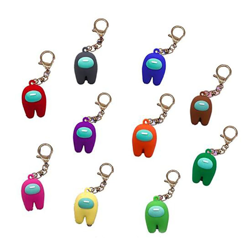 Mini Keychains Games Among Us Spaceman Rubber Keyring For Women Men Trinket Jewelry Key Holder Cute Cartoon Pendant Backpack Decoration 10 Colors, Silver
Mini Keychains Games Among Us Spaceman Rubber Keyring For Women Men Trinket Jewelry Key Holder Cute Cartoon Pendant Backpack Decoration 10 Colors, Silver