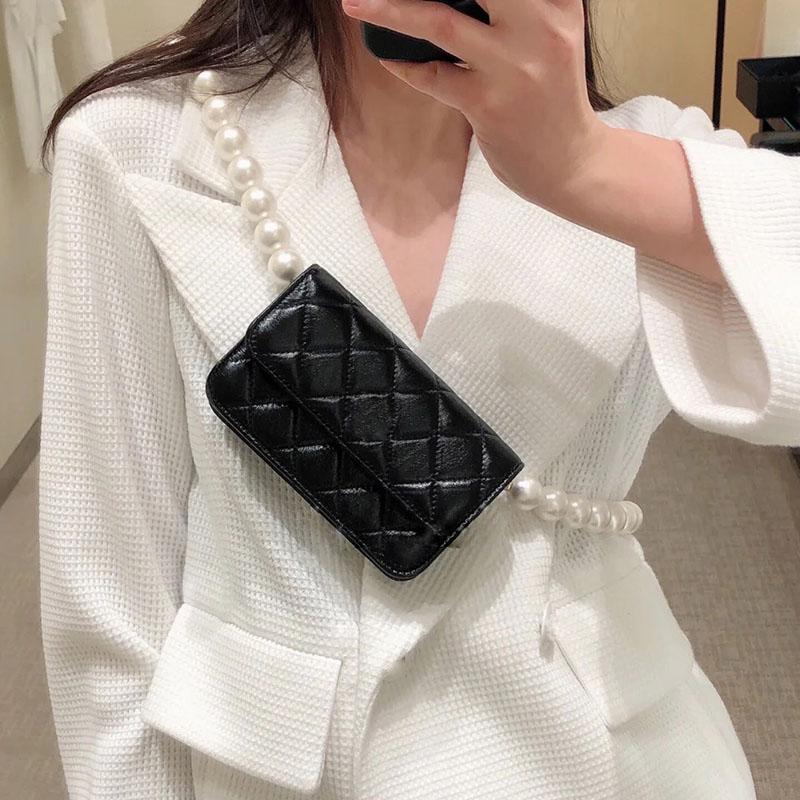 Evening Bags Women's Shoulder Bag 2021 Pearl Chain Design Crossbody Fashion Brand Handbags And Purses PU Leather Black Totes Female Bolsa, Small black
Evening Bags Women's Shoulder Bag 2021 Pearl Chain Design Crossbody Fashion Brand Handbags And Purses PU Leather Black Totes Female Bolsa, Small black