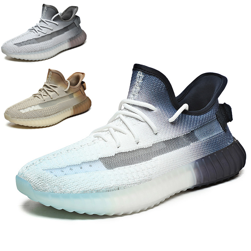 New cool Breathable mesh summer men's casual shoes soft and comfortable lace-up shoes men's trend gradually changing outdoor sneakers