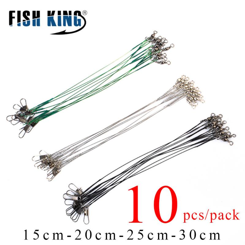 Braid Line 10pcs 15/20/25/30cm Fishing Stainless Steel Wire Leader Leash With Swivel 20LB Leadcore Fish Accessories
Braid Line 10pcs 15/20/25/30cm Fishing Stainless Steel Wire Leader Leash With Swivel 20LB Leadcore Fish Accessories