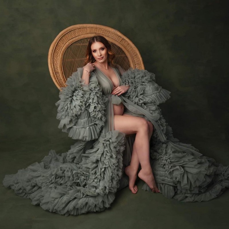 Hunter Green Puffy Long Sleeves Prom Dresses Ruffles Robe Tulle Tiered Evening Dress Cutsom Made Plus Size Party Robes Photo Shoot Vestidos, Dark red
Hunter Green Puffy Long Sleeves Prom Dresses Ruffles Robe Tulle Tiered Evening Dress Cutsom Made Plus Size Party Robes Photo Shoot Vestidos, Dark red