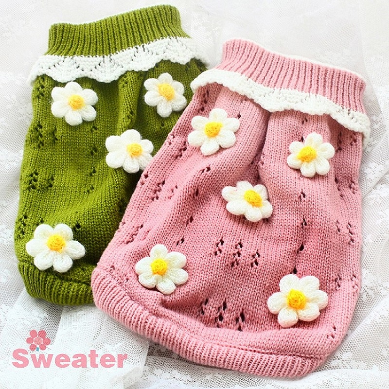 Dog Apparel Sweater Pet Clothes Adorable Knitwear Outfit Knitting Sunflowers Accessories Soft Warm Holiday Party Spring Autumn Traveling, Pink
Dog Apparel Sweater Pet Clothes Adorable Knitwear Outfit Knitting Sunflowers Accessories Soft Warm Holiday Party Spring Autumn Traveling, Pink