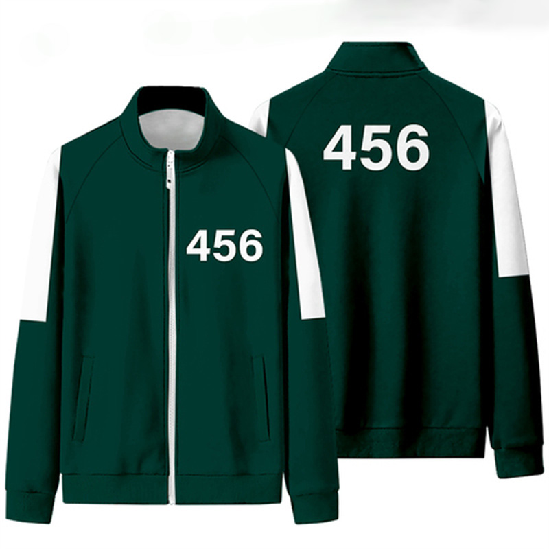 Gym Clothing Squid game jacket men's Li Zhengjae same sportswear plus size 456 national tide autumn sweater Round Six Can be customized, Not for sale
Gym Clothing Squid game jacket men's Li Zhengjae same sportswear plus size 456 national tide autumn sweater Round Six Can be customized, Not for sale