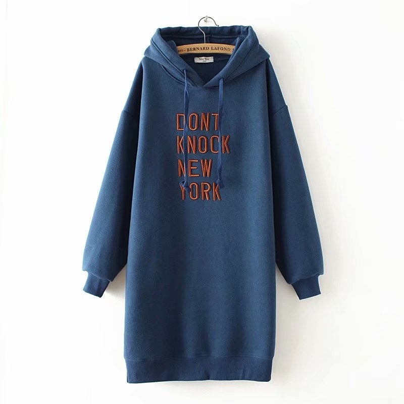 Women Loose Casual Hooded Sweatshirts Letters Long Sleeve Velvet Hoodie Dress Autumn Winter Plus Size Pullover Hoodies YY612 210603, Black
Women Loose Casual Hooded Sweatshirts Letters Long Sleeve Velvet Hoodie Dress Autumn Winter Plus Size Pullover Hoodies YY612 210603, Black