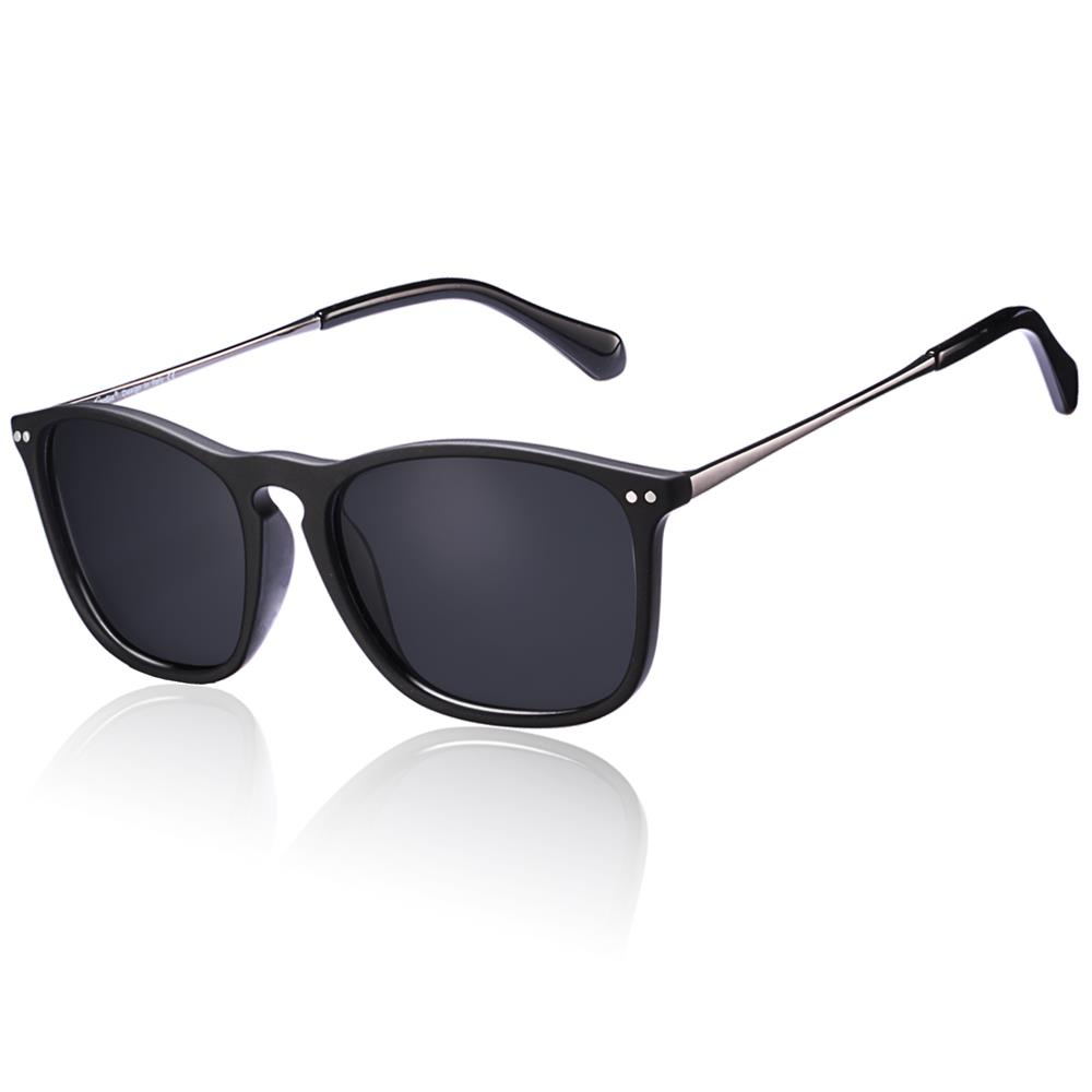 Carfia Vintage Polarized Sunglasses for Men UV Protection Classic Designer Style