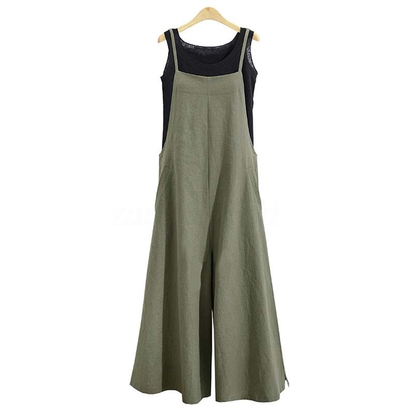 Loose Casual Solid Color Simple Womens Thin Jumpsuit High Waist Oversized Wide Leg Pants Ankle-length Sling Rompers 210603, Dark brown
Loose Casual Solid Color Simple Womens Thin Jumpsuit High Waist Oversized Wide Leg Pants Ankle-length Sling Rompers 210603, Dark brown