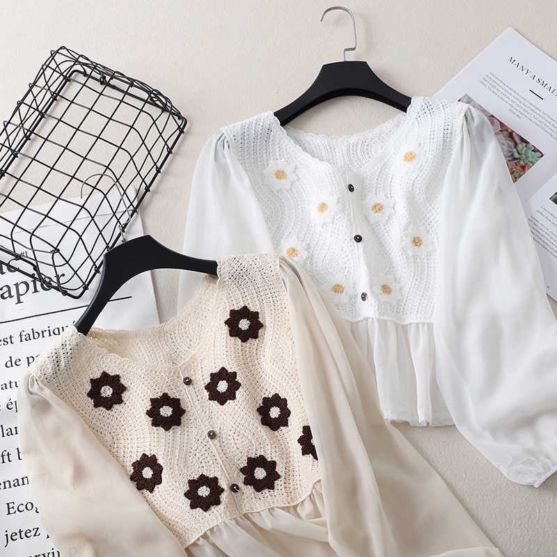 Embroidery Women Pullover Sexy Hollow Out Casual Floral Classic Round Neck Sweater Tops Loose Autumn Spring Clothing 210604, White
Embroidery Women Pullover Sexy Hollow Out Casual Floral Classic Round Neck Sweater Tops Loose Autumn Spring Clothing 210604, White