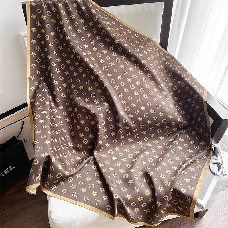 Silk Scarf Women Fashion Shawl Scarves Big Size 90*90cm Square Hair / Head Hijab