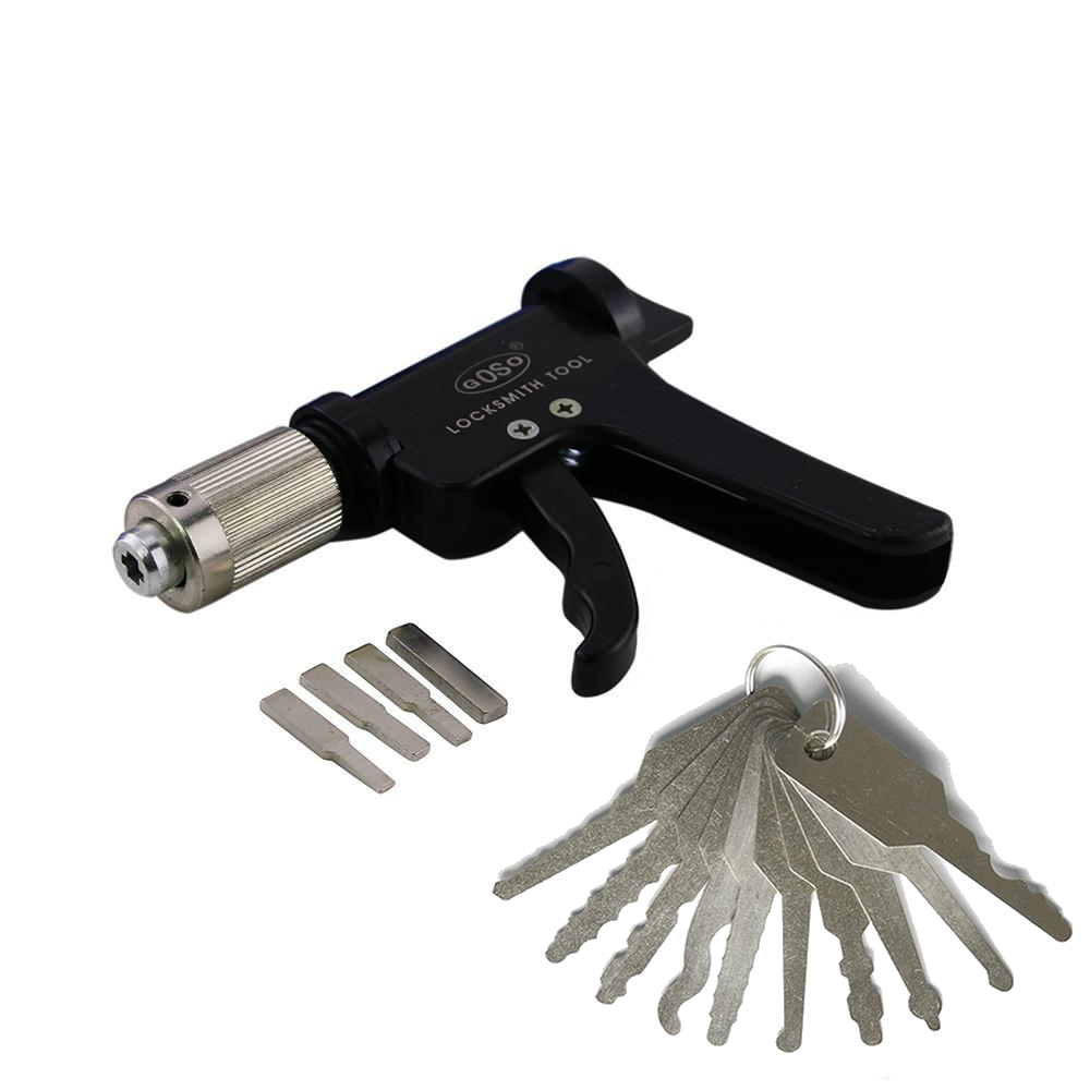 10PCS auto keys Lock picking Sets Professional Used Locksmith Tools + Plug Spinner Quick Goso pick tool Gun Turning
10PCS auto keys Lock picking Sets Professional Used Locksmith Tools + Plug Spinner Quick Goso pick tool Gun Turning