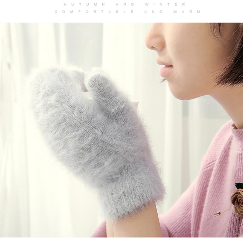 Five Fingers Gloves Female Elastic Full Wool Women Winter Mittens Fashion Solid Color Thicken Warm, Blue;gray
Five Fingers Gloves Female Elastic Full Wool Women Winter Mittens Fashion Solid Color Thicken Warm, Blue;gray