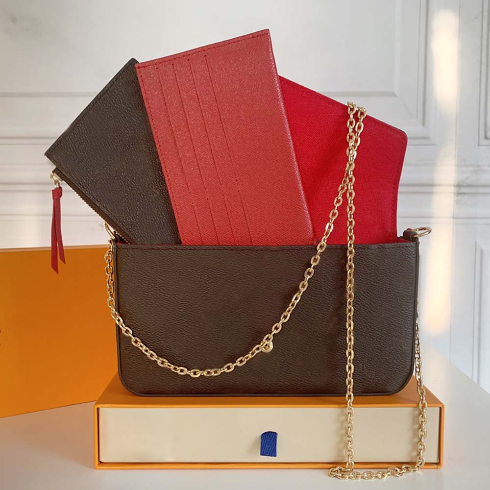 3-piece set fashionable and elegant classic ladis wallet eather designer handbags luxury accessories chain women messenger bags woman shoulder bag, 4 brown flower black
3-piece set fashionable and elegant classic ladis wallet eather designer handbags luxury accessories chain women messenger bags woman shoulder bag, 4 brown flower black