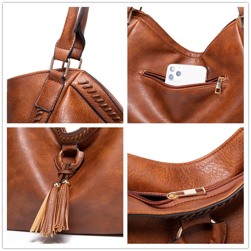 Women's Leather Shoulder Bags Vintage Handbags Designer Crossbody Bag Female Trend