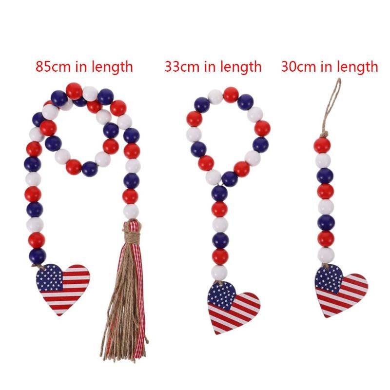 Wood Bead Garland Heart Tassels Farmhouse Wall Hanging Independence Day Decor QX2E Decorative Objects & Figurines
Wood Bead Garland Heart Tassels Farmhouse Wall Hanging Independence Day Decor QX2E Decorative Objects & Figurines