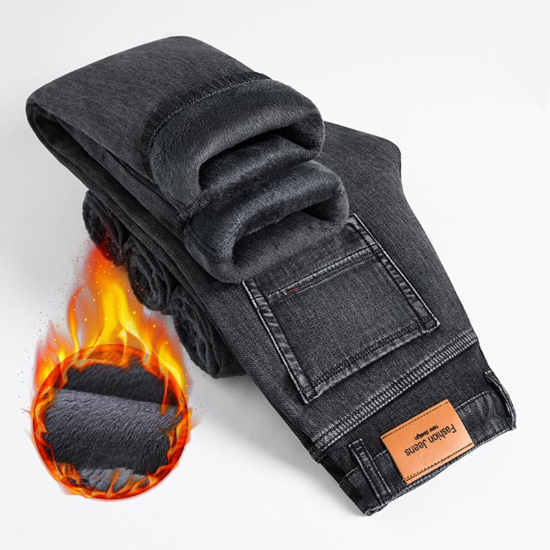 Men's Jeans 2021 Winter Plus Velvet Thick Warm Classic Fashion Loose Casual Stretch Fleece Denim Trousers Male Brand Pants, Black
Men's Jeans 2021 Winter Plus Velvet Thick Warm Classic Fashion Loose Casual Stretch Fleece Denim Trousers Male Brand Pants, Black