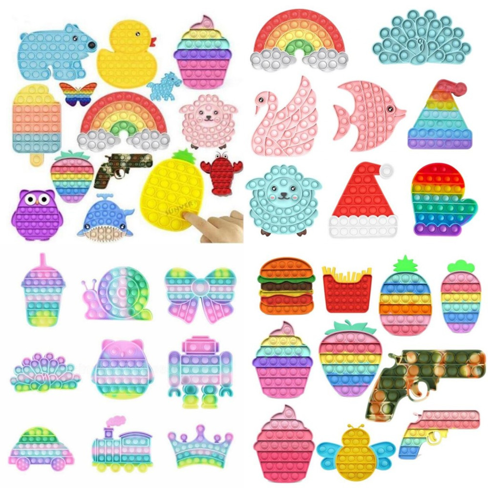 Rainbow Push It Fidget Toy Sensory Push Bubble Fidget Sensory Autism Special Needs Anxiety Stress Reliever for Office Workers Fluorescen
Rainbow Push It Fidget Toy Sensory Push Bubble Fidget Sensory Autism Special Needs Anxiety Stress Reliever for Office Workers Fluorescen
