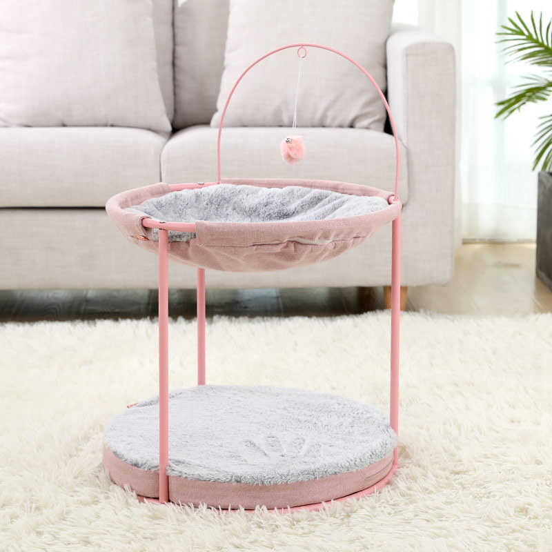 HOOPET Pet Hammock Cats Beds Indoor Cat House Mat for Warm Small Dogs Bed Kitten Window Lounger Cute Sleeping Mats 210713