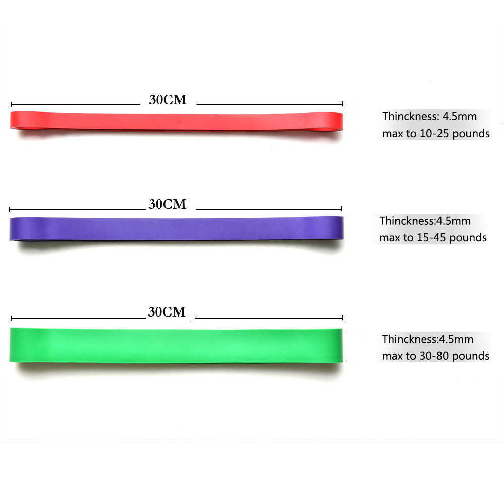 3 Level Fitness Resistance Bands Loop Thick Heavy Workout Training Athletic Power Rubber 210624