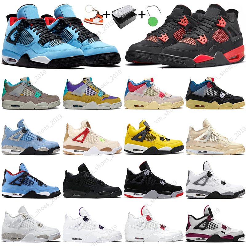 High quality Hotsale With Box 4 4s men basketball shoes Black Cat University Blue Bred Cement Court Purple Shimmer Wild Things mens womens sports, 4s fire red
High quality Hotsale With Box 4 4s men basketball shoes Black Cat University Blue Bred Cement Court Purple Shimmer Wild Things mens womens sports, 4s fire red