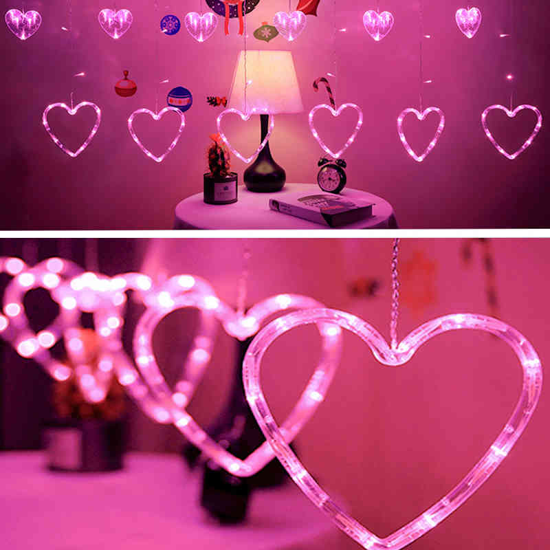 LED Hearts Curtain Light 220V 110V Christmas Garland String Fairy Lights Outdoor For Home Wedding Party New Year Decor
LED Hearts Curtain Light 220V 110V Christmas Garland String Fairy Lights Outdoor For Home Wedding Party New Year Decor