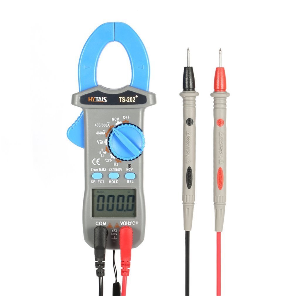 TS200/TS201/TS202 + Digital flow rate True Rms Multimeter Ncv Resistance Condensator Diode Temperature Tester Clampmeter