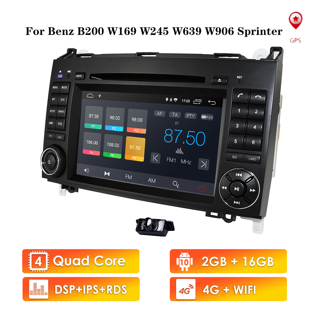 

Android10 2Din Auto Radio Car DVD GPS For Mercedes Benz B Class B200 W169 W245 W639 Viano Vito Sprinter B170 Headunit Stereo USB