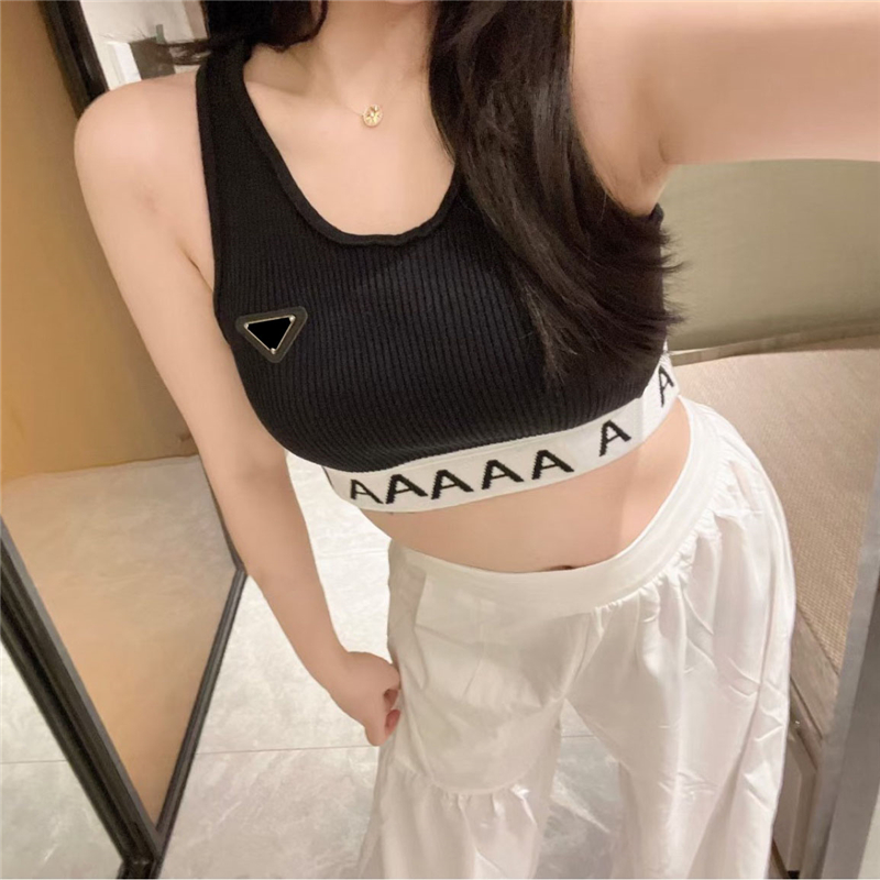 Triangle Badge Knitted Vests T Shirts For Women Sexy Sleeveless Lady Tanks Summer Vacation Vest Tops, Black
Triangle Badge Knitted Vests T Shirts For Women Sexy Sleeveless Lady Tanks Summer Vacation Vest Tops, Black