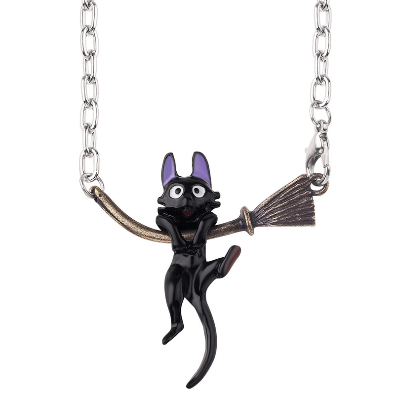 personalized black cat wizard element design metal necklace with pendant fashion trend gift anniversary party, Silver
personalized black cat wizard element design metal necklace with pendant fashion trend gift anniversary party, Silver