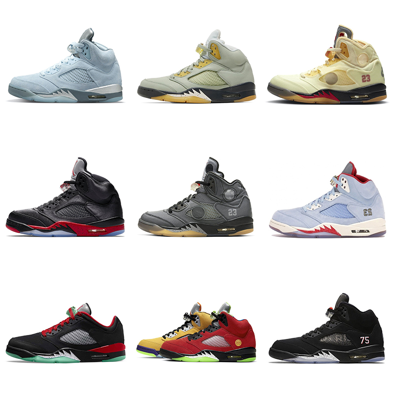 New Release Basketball Shoes Authentic 5 CLOT 5s Trophy Room OFF Jade Horizon White Ice Blue Outdoor Mens Sports Sneakers
New Release Basketball Shoes Authentic 5 CLOT 5s Trophy Room OFF Jade Horizon White Ice Blue Outdoor Mens Sports Sneakers