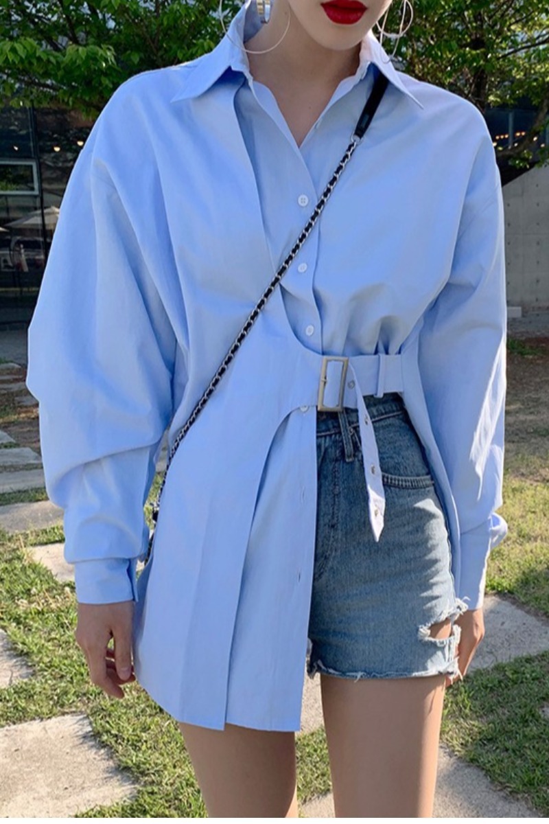Korean Chic Women Loose Blouse Long Sleeve OL Shirt Fashion Spring Summer All Match Solid Blusas Femme 210519