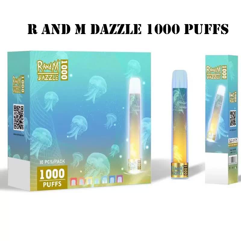 100% Original Glowing RandM dazzle 1000 Disposable E cigarette 1000puffs r and m RGB light tube vapes pen plus R&M air bar bang puff xxl flair pluss
100% Original Glowing RandM dazzle 1000 Disposable E cigarette 1000puffs r and m RGB light tube vapes pen plus R&M air bar bang puff xxl flair pluss