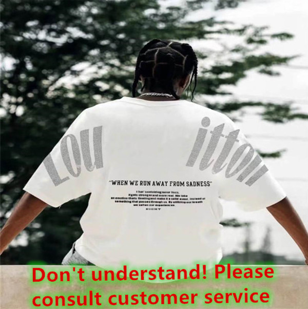 Men's and women's T shirt lovers short sleeve designer makes high quality sportswear Street clothes, White;black
Men's and women's T shirt lovers short sleeve designer makes high quality sportswear Street clothes, White;black