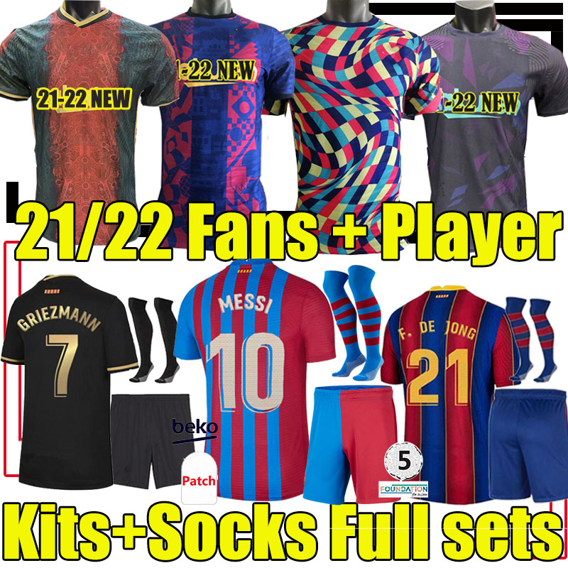 Adults kids Kits sock Full sets 2021 2022 Barca soccer Jerseys Fans Player Version 21/22 ANSU FATI MESSI GRIEZMANN F.DE JONG Alba Braithwaite Men football shirts, 20/21 away kit+socks
Adults kids Kits sock Full sets 2021 2022 Barca soccer Jerseys Fans Player Version 21/22 ANSU FATI MESSI GRIEZMANN F.DE JONG Alba Braithwaite Men football shirts, 20/21 away kit+socks