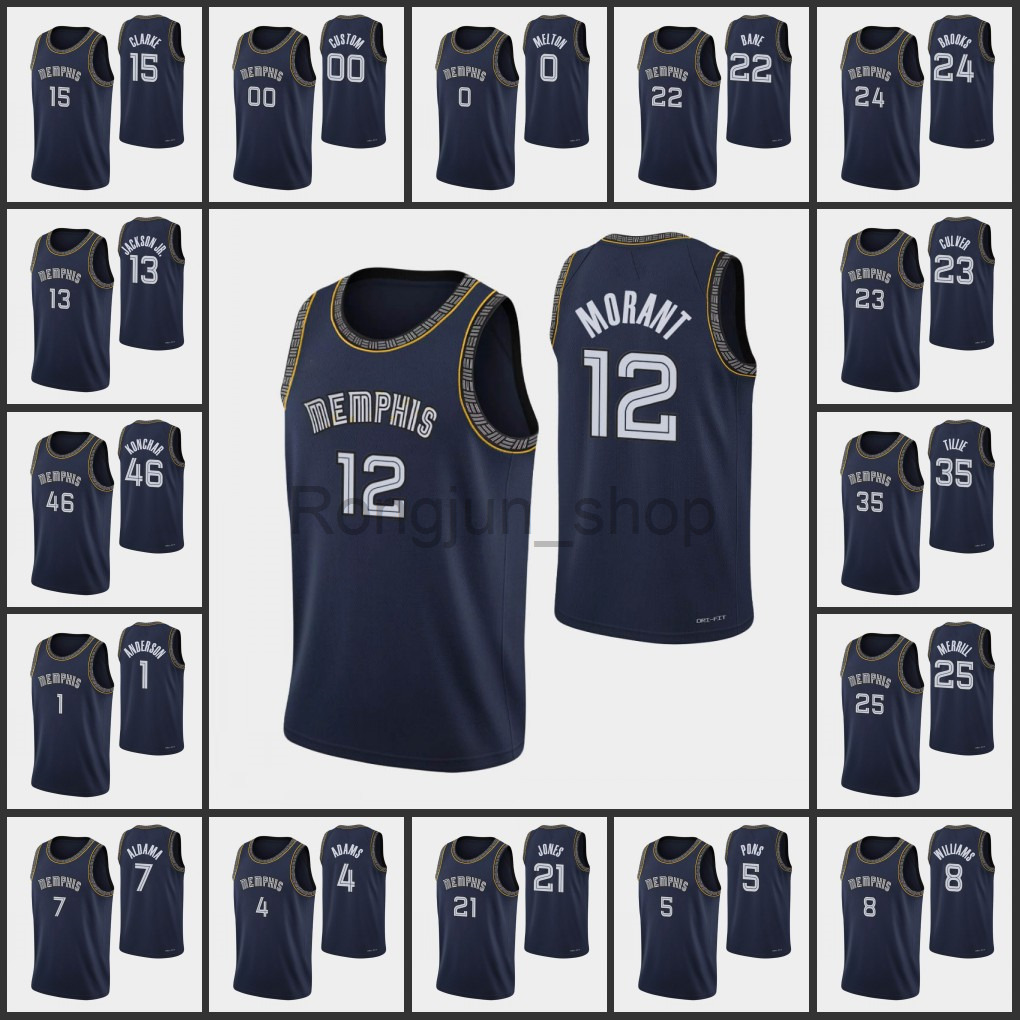 2021-22 Printed Men Basketball Jaren Jackson Jr. Brandon Clarke Desmond Bane Ja Morant 75th Anniversary City 2022 Edition Jerseys
2021-22 Printed Men Basketball Jaren Jackson Jr. Brandon Clarke Desmond Bane Ja Morant 75th Anniversary City 2022 Edition Jerseys