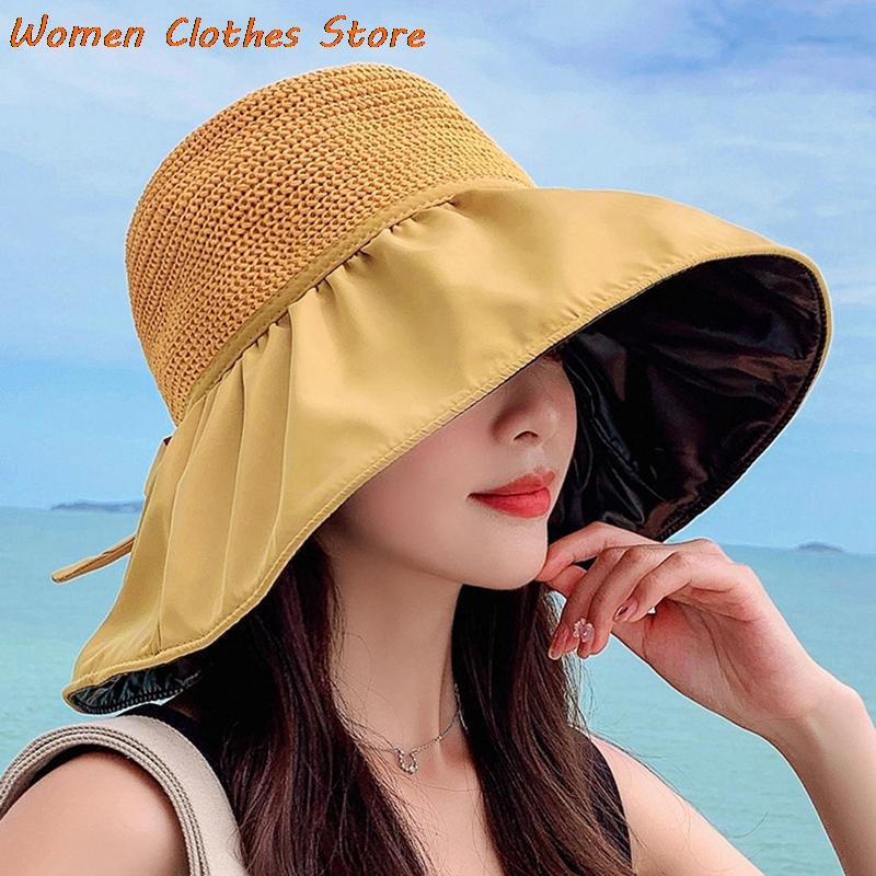 Wide Brim Hats Women's Bucket Hat Summer Beach Sun Big Eaves Protection Breathable Fisherman Visor, Blue;gray
Wide Brim Hats Women's Bucket Hat Summer Beach Sun Big Eaves Protection Breathable Fisherman Visor, Blue;gray