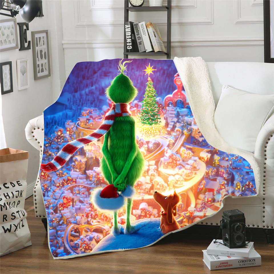 CLOOCL Grinch Stole Christmas 3D Printed Sherpa Blanket Quilt Cover Travel Bedding Outlet Velvet Plush Throw Fleece Two layer Blankets
CLOOCL Grinch Stole Christmas 3D Printed Sherpa Blanket Quilt Cover Travel Bedding Outlet Velvet Plush Throw Fleece Two layer Blankets