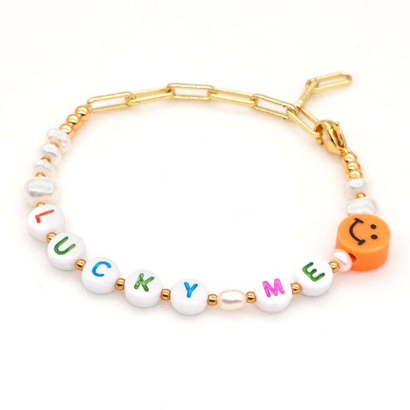Beaded, Strands Pearl Fadeless Gold Bead Bracelet Women Letter Bracelets Summer Gift Handmade 2021 Jewellery Smile Freshwater
Beaded, Strands Pearl Fadeless Gold Bead Bracelet Women Letter Bracelets Summer Gift Handmade 2021 Jewellery Smile Freshwater